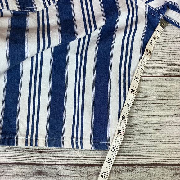 Vintage 1990s Arizona Pinstripe Denim Jean Shorts - Picture 8 of 8